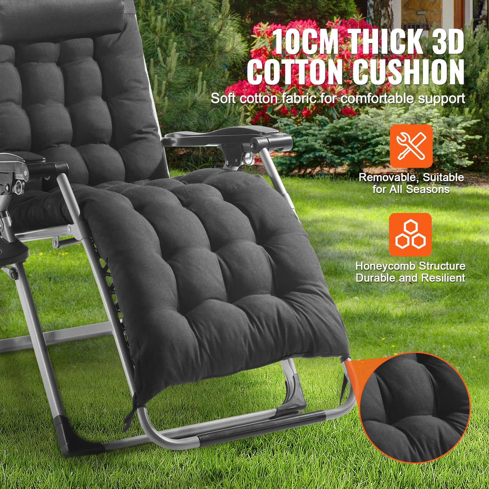 Zero Gravity Chair, 26 inch Zero Gravity Recliner Lounge Chair for Indoor and Outdoor, Adjustable Anti V952-LZLTYHHK26HSB9IHUV0