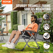 Zero Gravity Chair, 26 inch Zero Gravity Recliner Lounge Chair for Indoor and Outdoor, Adjustable Anti V952-LZLTYHS26HHKDFO3ZV0