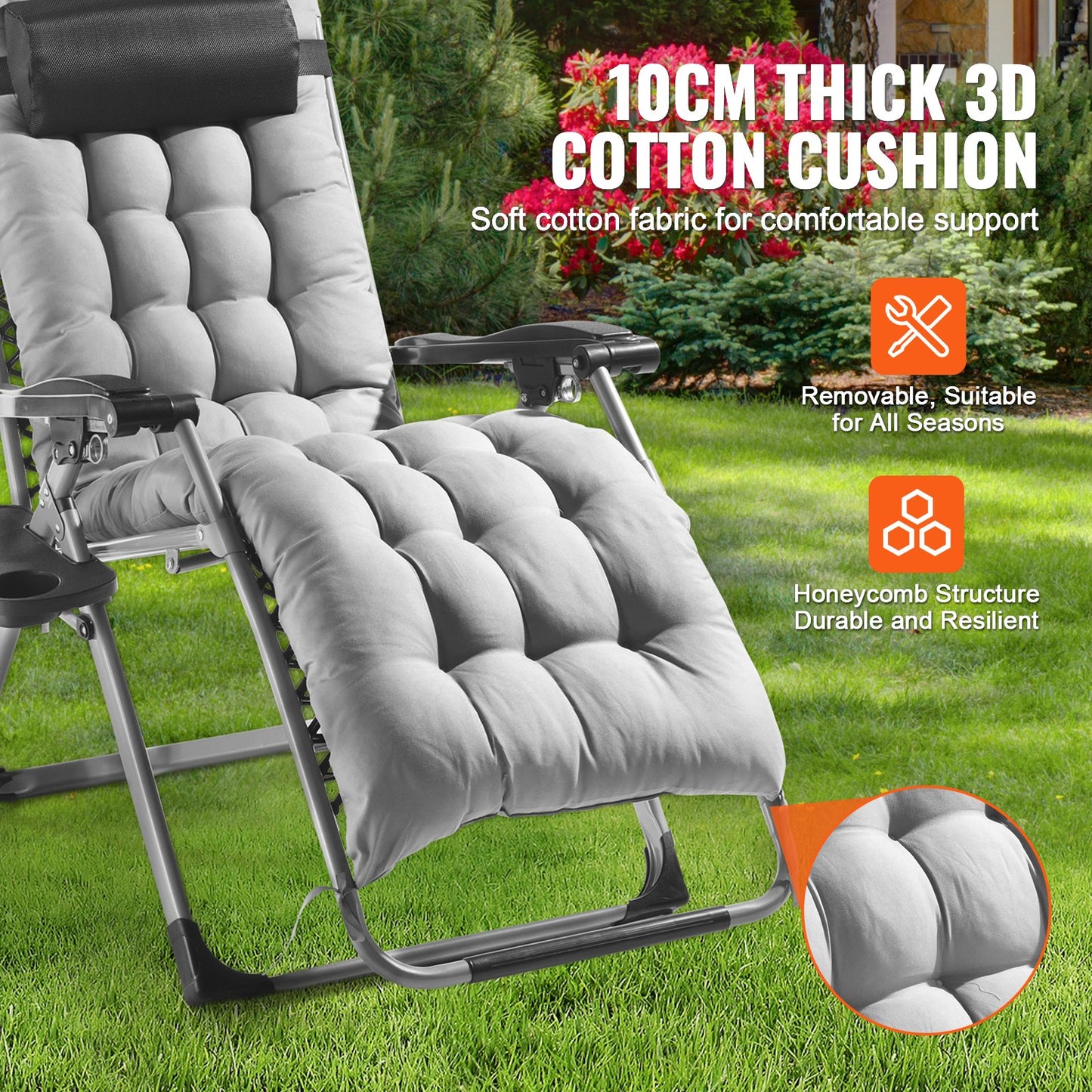 Zero Gravity Chair, 26 inch Zero Gravity Recliner Lounge Chair for Indoor and Outdoor, Adjustable Anti V952-LZLTYHS26HHKDFO3ZV0