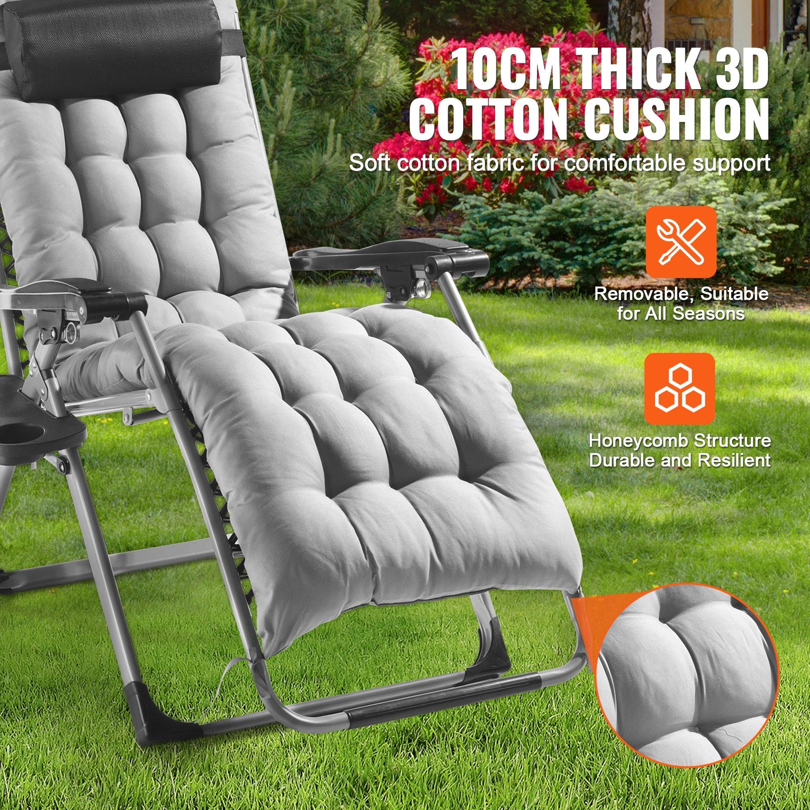 Zero Gravity Chair, 26 inch Zero Gravity Recliner Lounge Chair for Indoor and Outdoor, Adjustable Anti V952-LZLTYHS26HHKDFO3ZV0