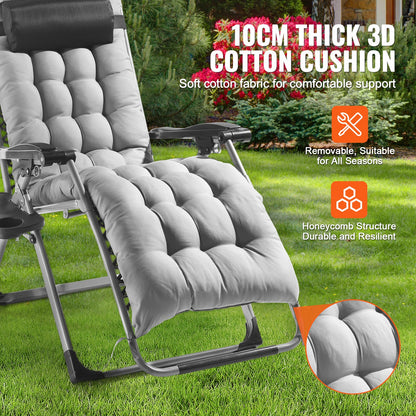 Zero Gravity Chair, 26 inch Zero Gravity Recliner Lounge Chair for Indoor and Outdoor, Adjustable Anti V952-LZLTYHS26HHKDFO3ZV0