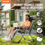 Zero Gravity Chair, 33 inch Zero Gravity Recliner Lounge Chair for Indoor and Outdoor, Adjustable Anti V952-LZLTYHS33HHK90DO9V0