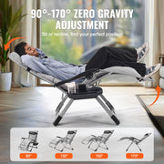 Zero Gravity Chair, 33 inch Zero Gravity Recliner Lounge Chair for Indoor and Outdoor, Adjustable Anti V952-LZLTYHS33HHK90DO9V0