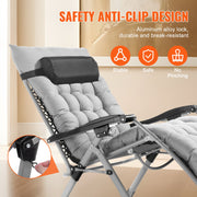 Zero Gravity Chair, 33 inch Zero Gravity Recliner Lounge Chair for Indoor and Outdoor, Adjustable Anti V952-LZLTYHS33HHK90DO9V0