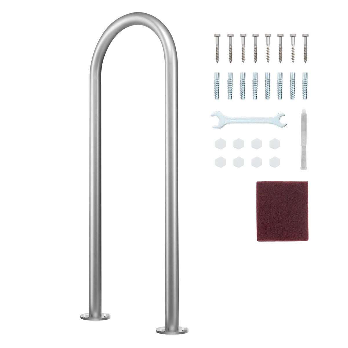 Pool Handrail,36 x 13 inch Pool Railing, Aluminum with Base Plate for Indoor/Outdoor Pools, Humanized V952-LZYCFSDDB1W3MXYPNV0