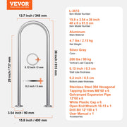 Pool Handrail,36 x 13 inch Pool Railing, Aluminum with Base Plate for Indoor/Outdoor Pools, Humanized V952-LZYCFSDDB1W3MXYPNV0