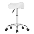 Saddle Rolling Stool, PU Leather Rolling Stool with Wheels, 360 degrees Swivel Drafting Stool with Thickened V952-MADBSJSMADWKZES31V0