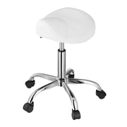 Saddle Rolling Stool, PU Leather Rolling Stool with Wheels, 360 degrees Swivel Drafting Stool with Thickened V952-MADBSJSMADWKZES31V0