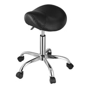 Saddle Rolling Stool, PU Leather Rolling Stool with Wheels, 360 degrees Swivel Drafting Stool with Thickened V952-MADHSJSMADWK1IEB9V0