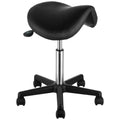 Saddle Stool with Wheels, 400 LBS Weight Capacity Ergonomic Rolling Saddle Stool, Height Adjustable Thickened V952-MADHSNLMADWKR2KEMV0