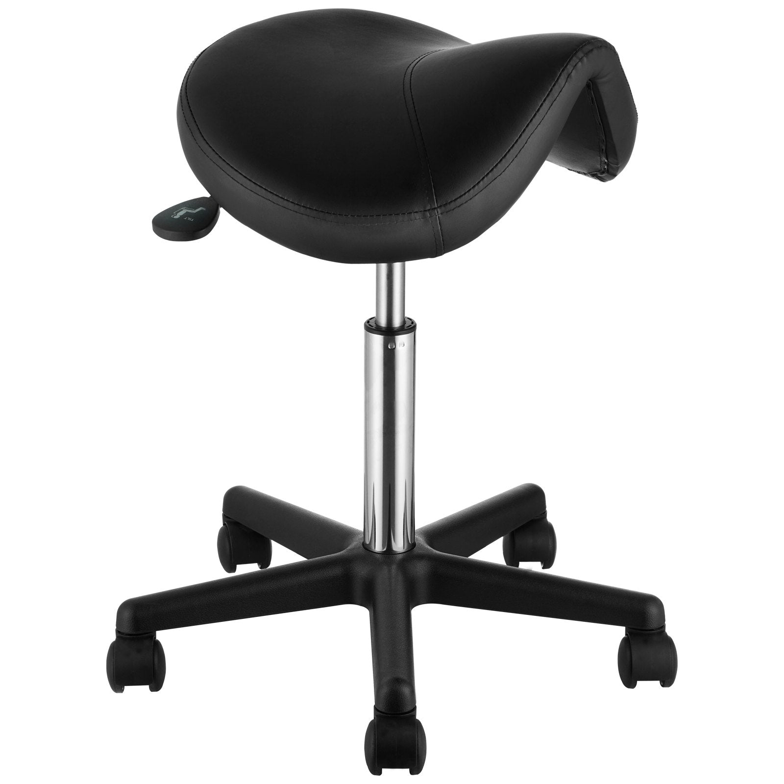Saddle Stool with Wheels, 400 LBS Weight Capacity Ergonomic Rolling Saddle Stool, Height Adjustable Thickened V952-MADHSNLMADWKR2KEMV0