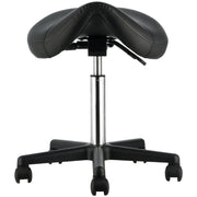 Saddle Stool with Wheels, 400 LBS Weight Capacity Ergonomic Rolling Saddle Stool, Height Adjustable Thickened V952-MADHSNLMADWKR2KEMV0