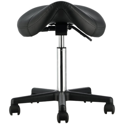 Saddle Stool with Wheels, 400 LBS Weight Capacity Ergonomic Rolling Saddle Stool, Height Adjustable Thickened V952-MADHSNLMADWKR2KEMV0