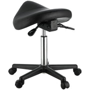 Saddle Stool with Wheels, 400 LBS Weight Capacity Ergonomic Rolling Saddle Stool, Height Adjustable Thickened V952-MADHSNLMADWKR2KEMV0