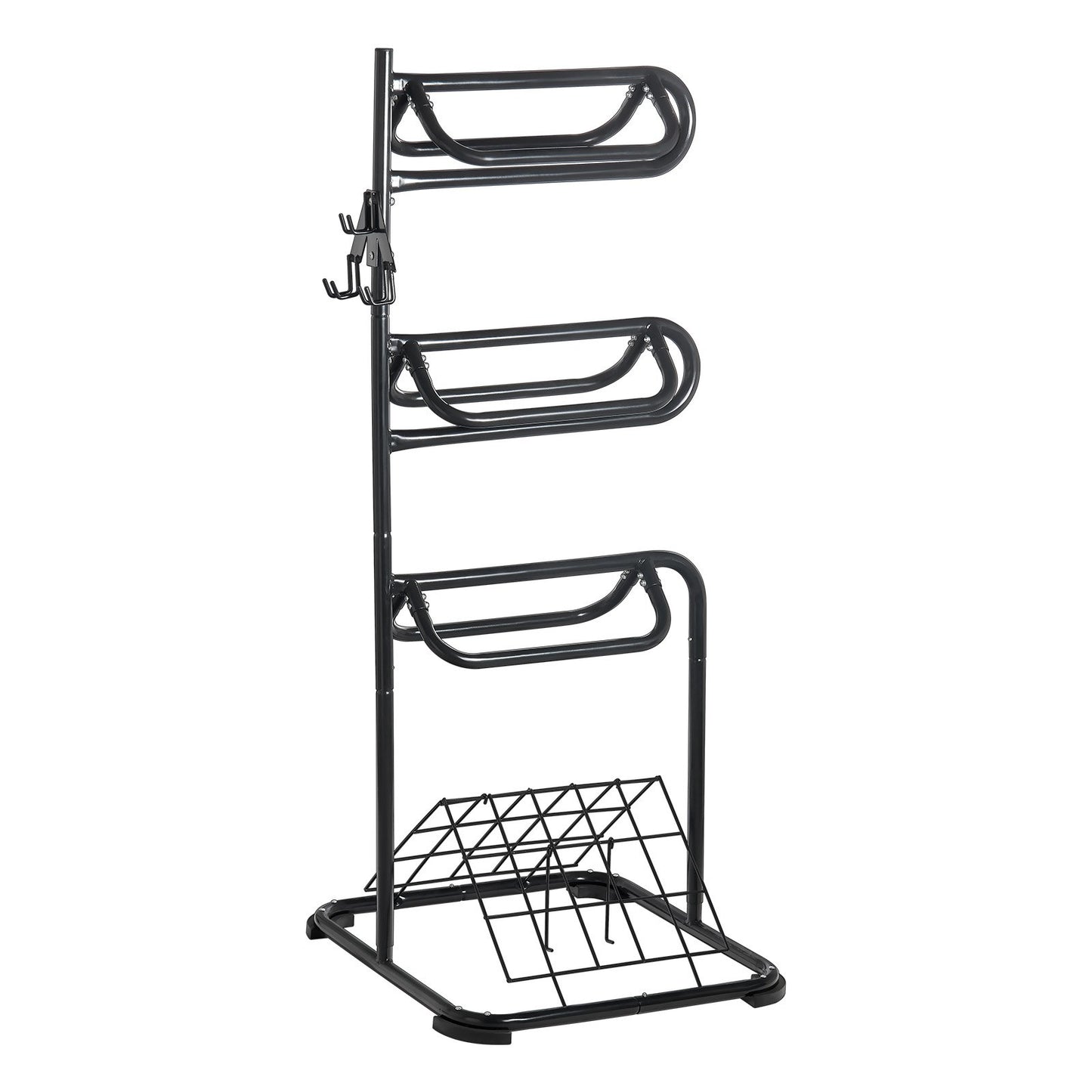 Freestanding Saddle Stand, 30 x 30 x 68.5 in, 3 Tiers Saddle Rack, Heavy Duty Saddle Blanket Holder with V952-MAJLS3030685HTNTLV0