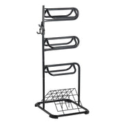 Freestanding Saddle Stand, 30 x 30 x 68.5 in, 3 Tiers Saddle Rack, Heavy Duty Saddle Blanket Holder with V952-MAJLS3030685HTNTLV0