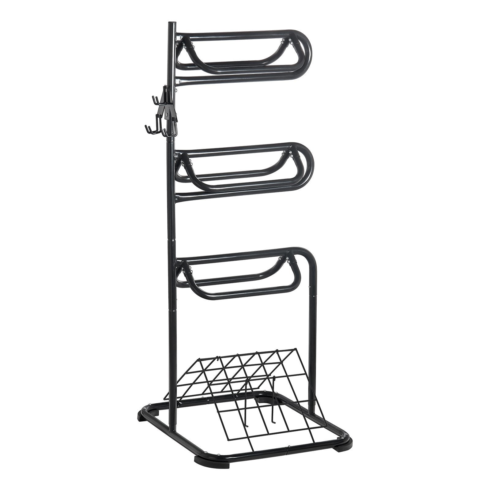 Freestanding Saddle Stand, 30 x 30 x 68.5 in, 3 Tiers Saddle Rack, Heavy Duty Saddle Blanket Holder with V952-MAJLS3030685HTNTLV0
