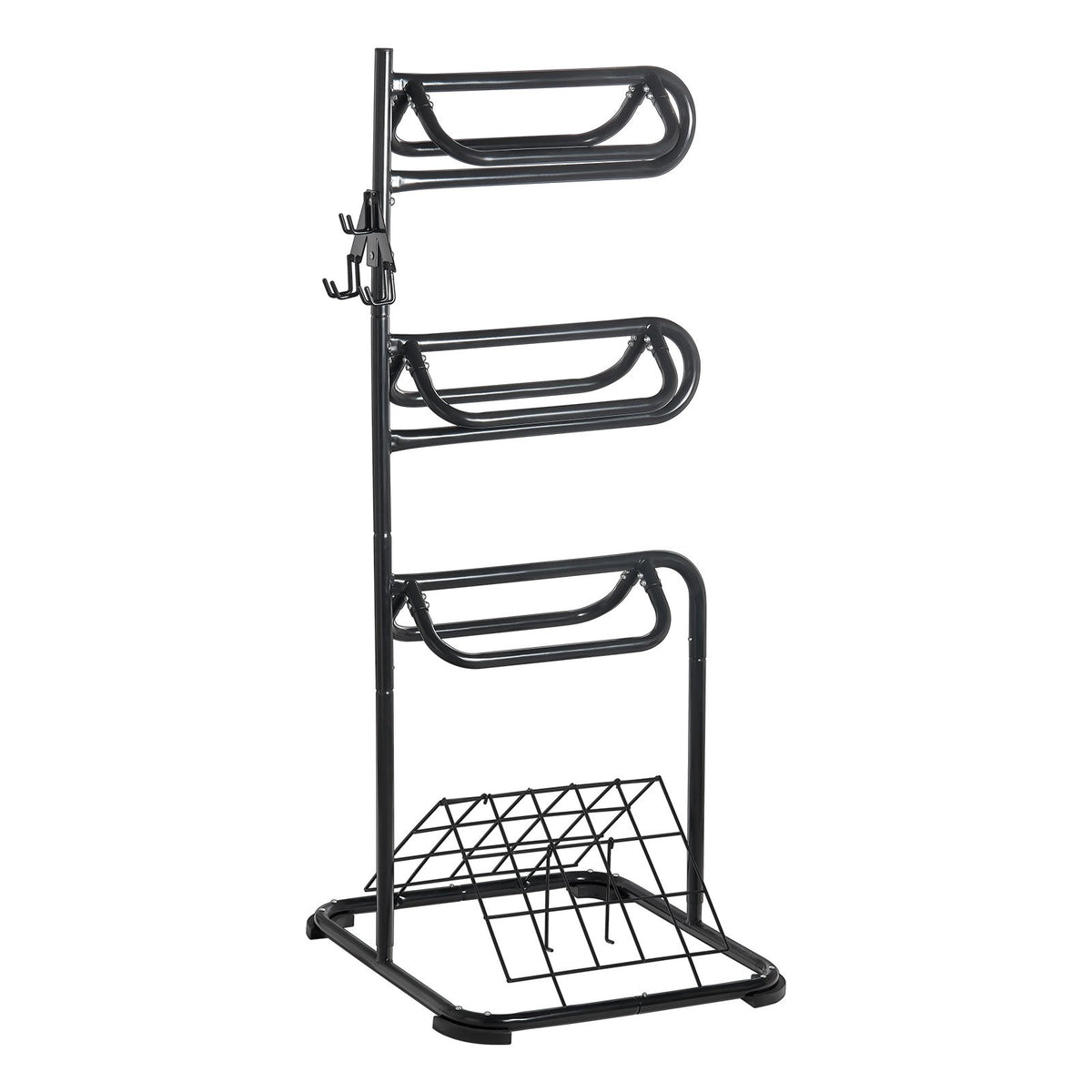Freestanding Saddle Stand, 30 x 30 x 68.5 in, 3 Tiers Saddle Rack, Heavy Duty Saddle Blanket Holder with V952-MAJLS3030685HTNTLV0