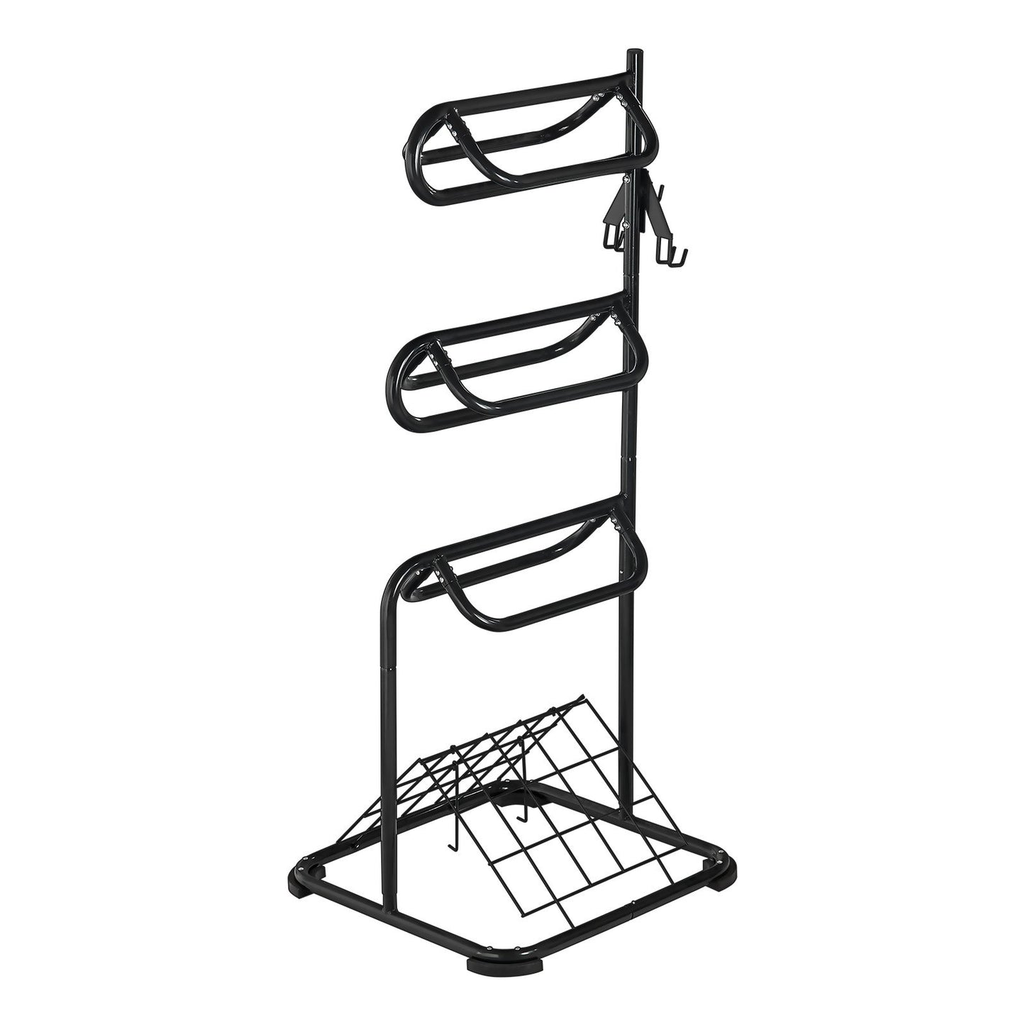 Freestanding Saddle Stand, 30 x 30 x 68.5 in, 3 Tiers Saddle Rack, Heavy Duty Saddle Blanket Holder with V952-MAJLS3030685HTNTLV0