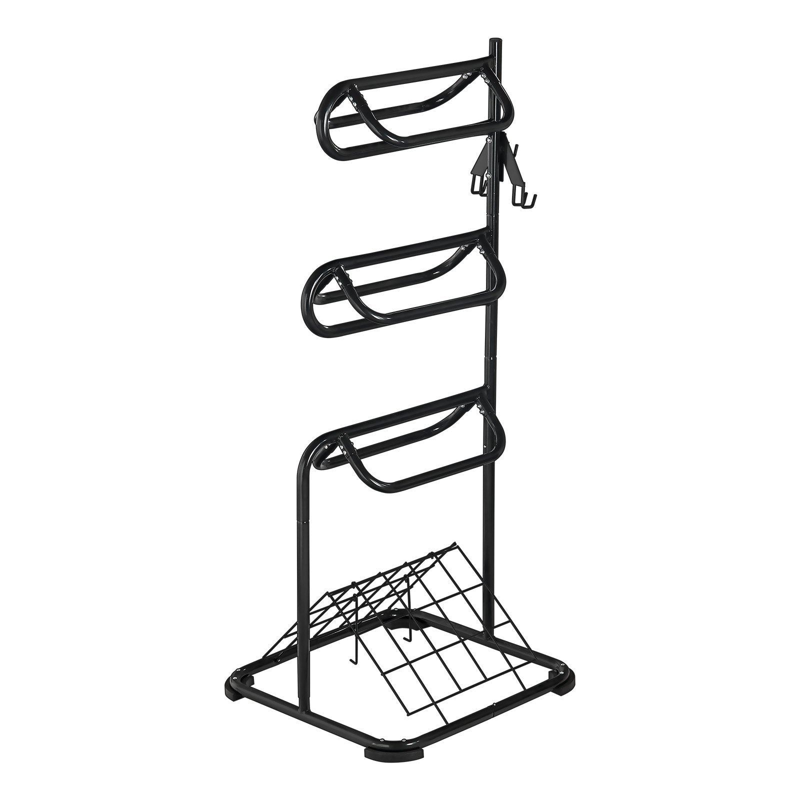 Freestanding Saddle Stand, 30 x 30 x 68.5 in, 3 Tiers Saddle Rack, Heavy Duty Saddle Blanket Holder with V952-MAJLS3030685HTNTLV0