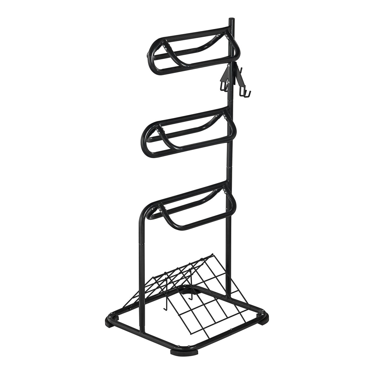 Freestanding Saddle Stand, 30 x 30 x 68.5 in, 3 Tiers Saddle Rack, Heavy Duty Saddle Blanket Holder with V952-MAJLS3030685HTNTLV0