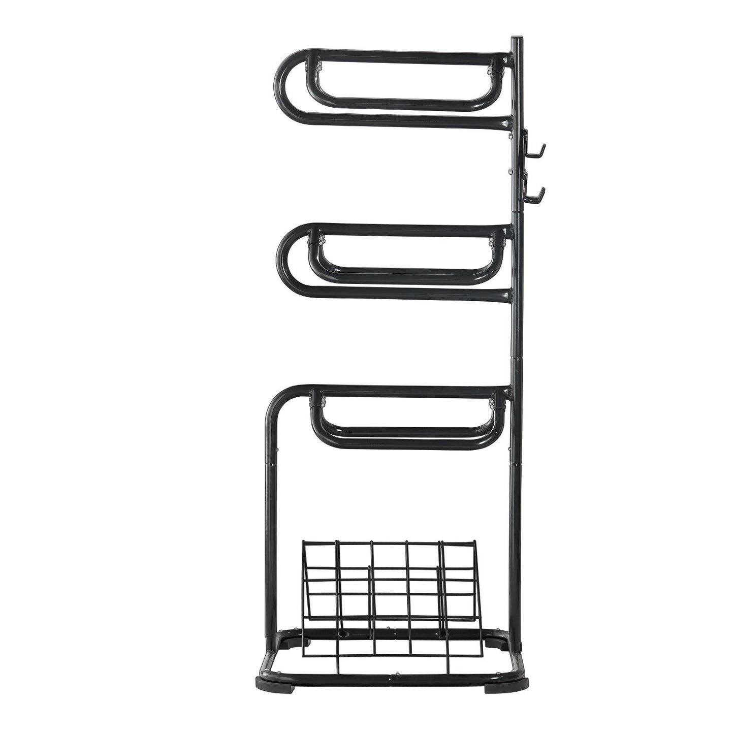 Freestanding Saddle Stand, 30 x 30 x 68.5 in, 3 Tiers Saddle Rack, Heavy Duty Saddle Blanket Holder with V952-MAJLS3030685HTNTLV0