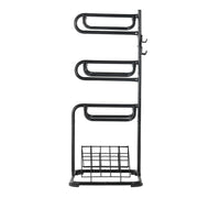Freestanding Saddle Stand, 30 x 30 x 68.5 in, 3 Tiers Saddle Rack, Heavy Duty Saddle Blanket Holder with V952-MAJLS3030685HTNTLV0