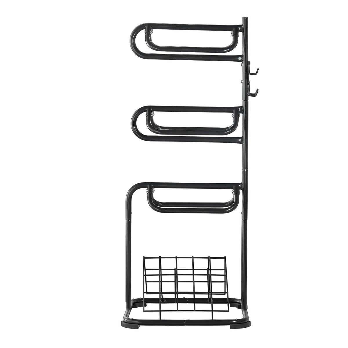 Freestanding Saddle Stand, 30 x 30 x 68.5 in, 3 Tiers Saddle Rack, Heavy Duty Saddle Blanket Holder with V952-MAJLS3030685HTNTLV0