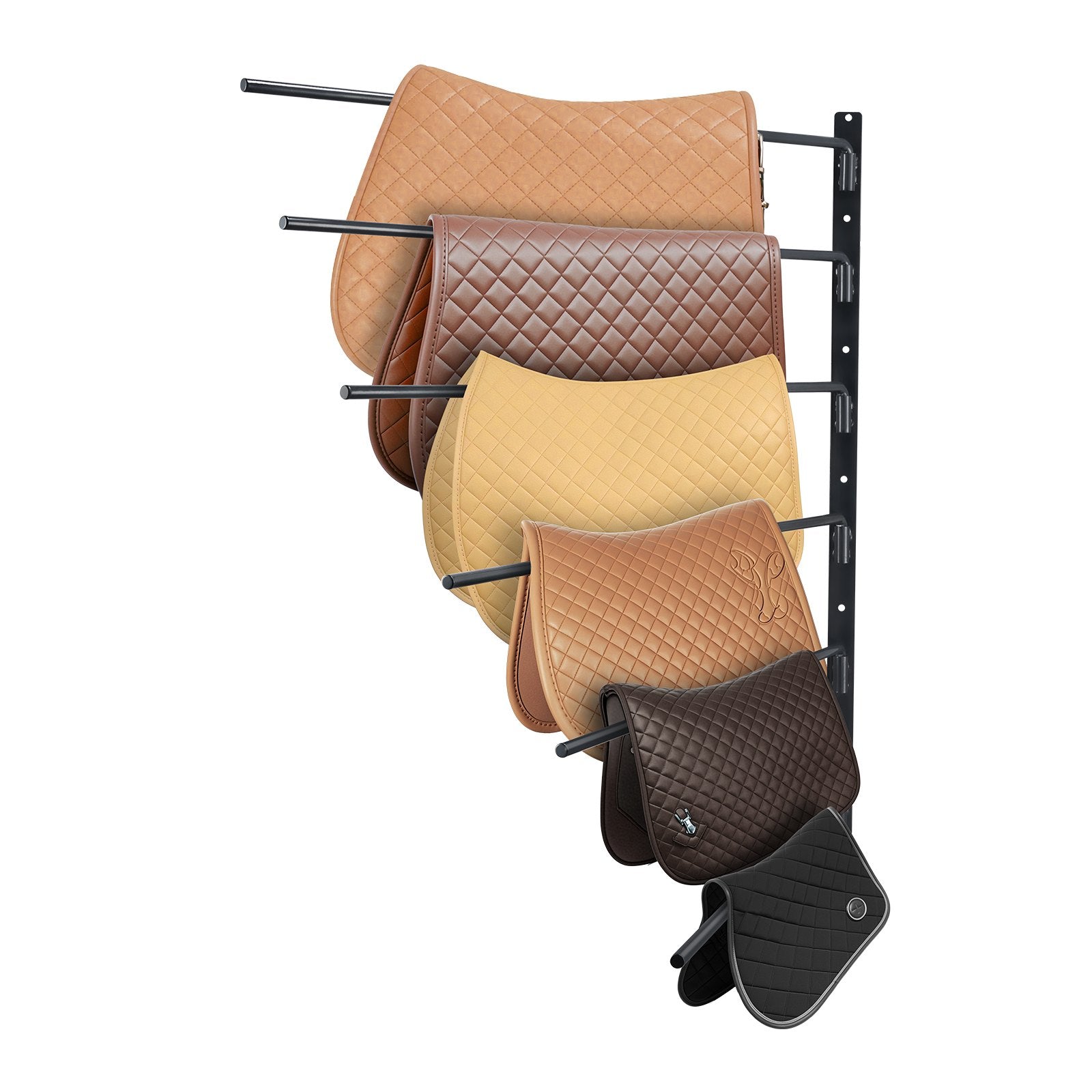 Wall Mounted Saddle Rack, 30.9 x 29.9 x 5.5 in, Swing Out Saddle Holder, Six Tiers Horse Saddle Stand, Space V952-MAJWBSXXLC30M0FEBV0