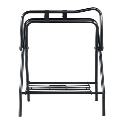 Folding Saddle Rack, 28 x 19 x 37.5 in, Freestanding Horse Saddle Stand, Portable Horse Blanket Holder, Heavy V952-MAJXXZDK2819D0WM3V0