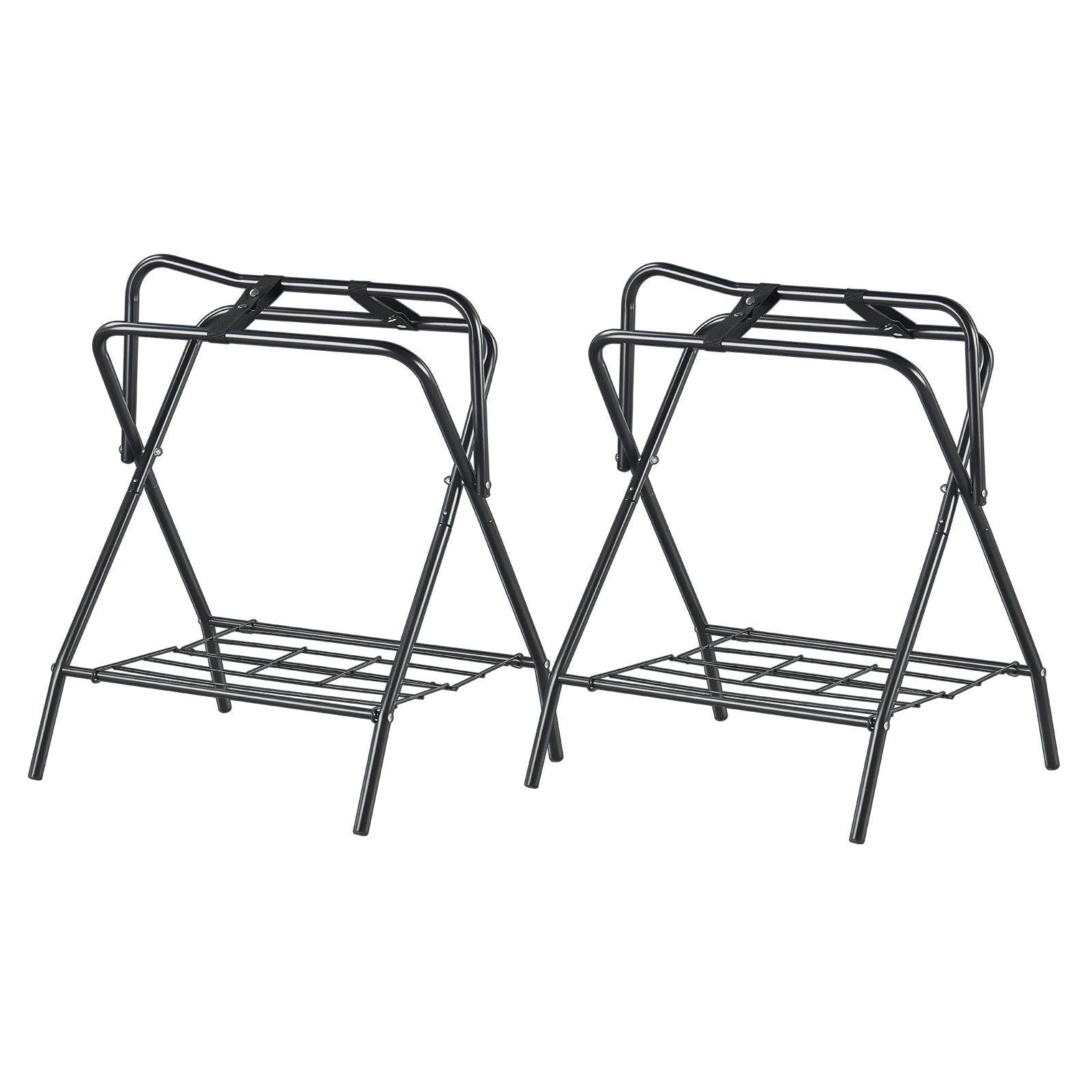 Folding Saddle Rack, 28 x 19 x 37.5 in, 2 Packs Freestanding Horse Saddle Stand, Portable Horse Blanket V952-MAJXXZDK2819ERWR1V0