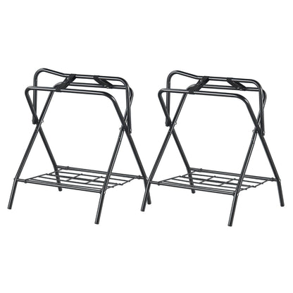 Folding Saddle Rack, 28 x 19 x 37.5 in, 2 Packs Freestanding Horse Saddle Stand, Portable Horse Blanket V952-MAJXXZDK2819ERWR1V0