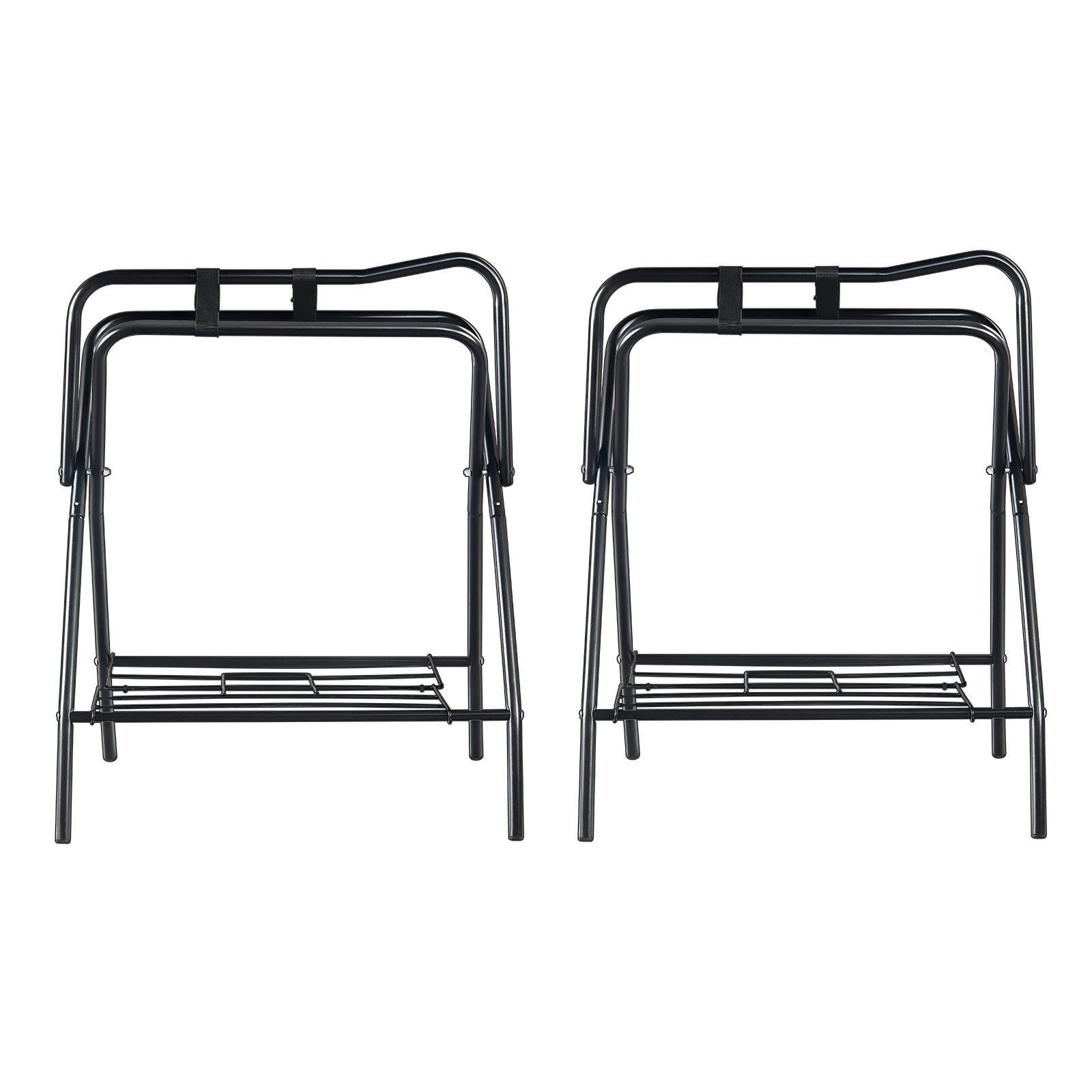 Folding Saddle Rack, 28 x 19 x 37.5 in, 2 Packs Freestanding Horse Saddle Stand, Portable Horse Blanket V952-MAJXXZDK2819ERWR1V0