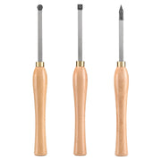 Wood Lathe Chisel Set, 3 PCS Woodworking Turning Tools, Includes Square, Round, Diamond Carbide Blades, 20 cm V952-MBMGCD3JYTSFY1V1VV0