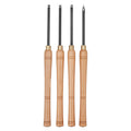 Wood Lathe Turning Tool Set, 4PCS, Lathe Roughing Finishing and Detailing Hollow Tool with Wooden Handle, V952-MBMGCDYTSYDPUN4IX001V0