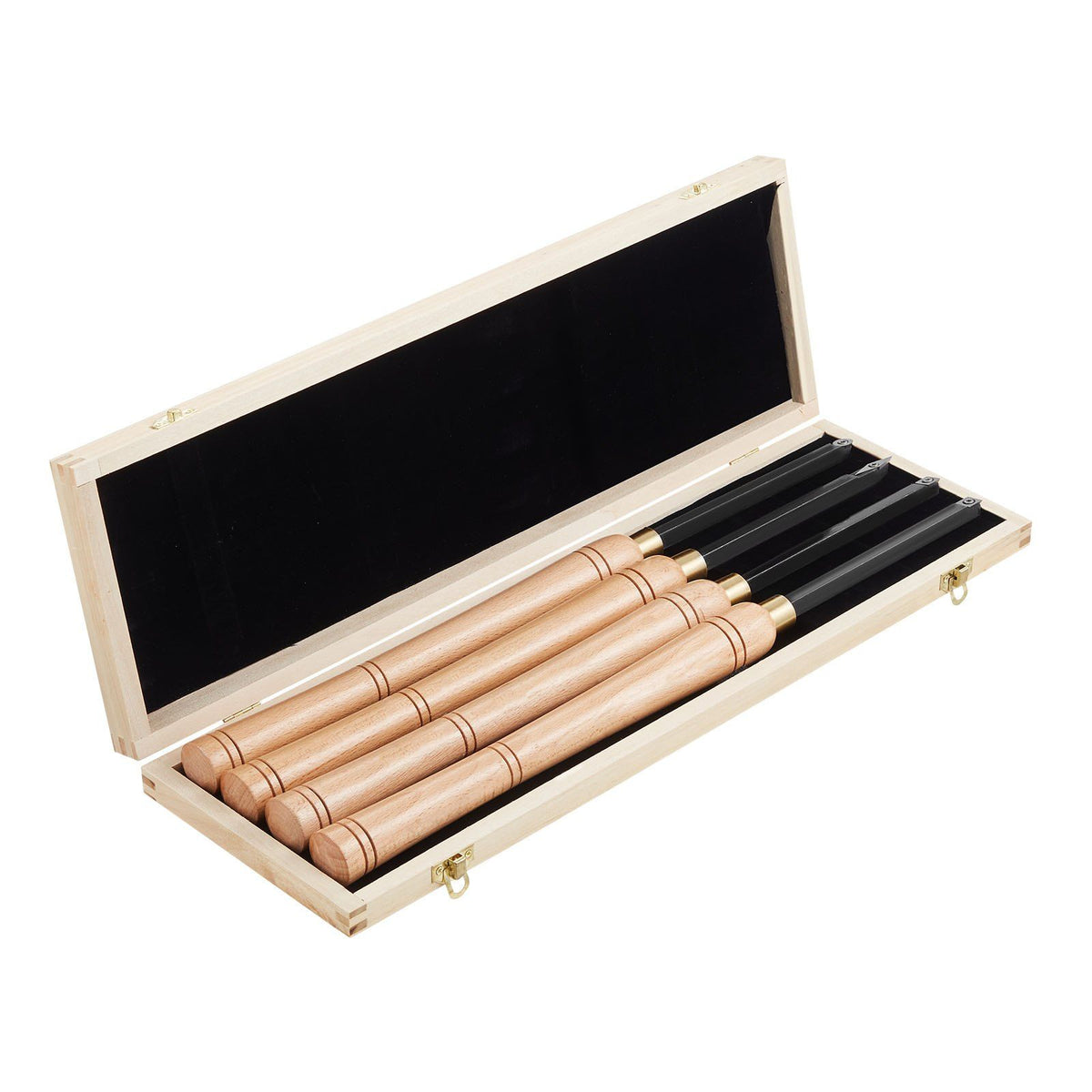 Wood Lathe Turning Tool Set, 4PCS, Lathe Roughing Finishing and Detailing Hollow Tool with Wooden Handle, V952-MBMGCDYTSYDPUN4IX001V0