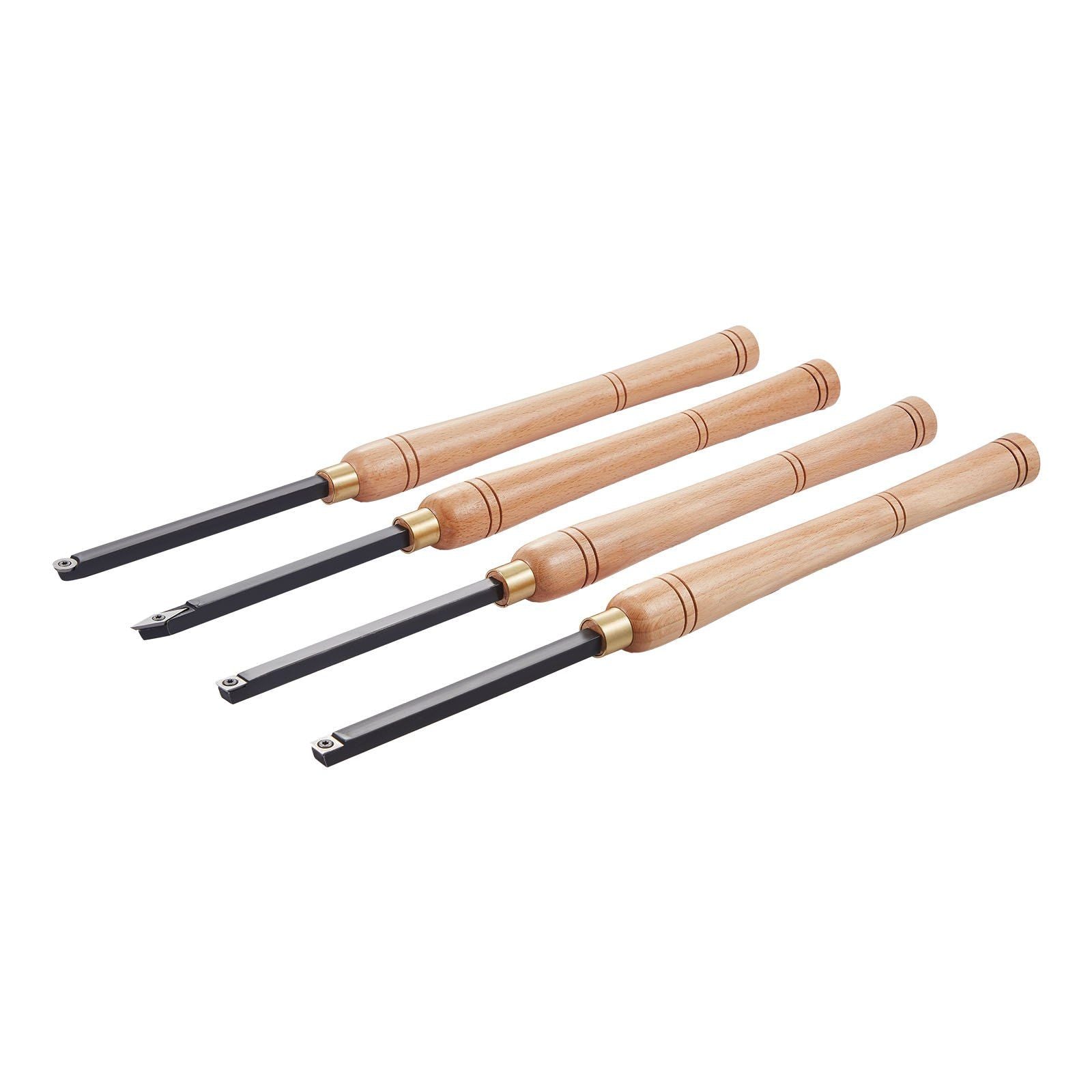 Wood Lathe Turning Tool Set, 4PCS, Lathe Roughing Finishing and Detailing Hollow Tool with Wooden Handle, V952-MBMGCDYTSYDPUN4IX001V0