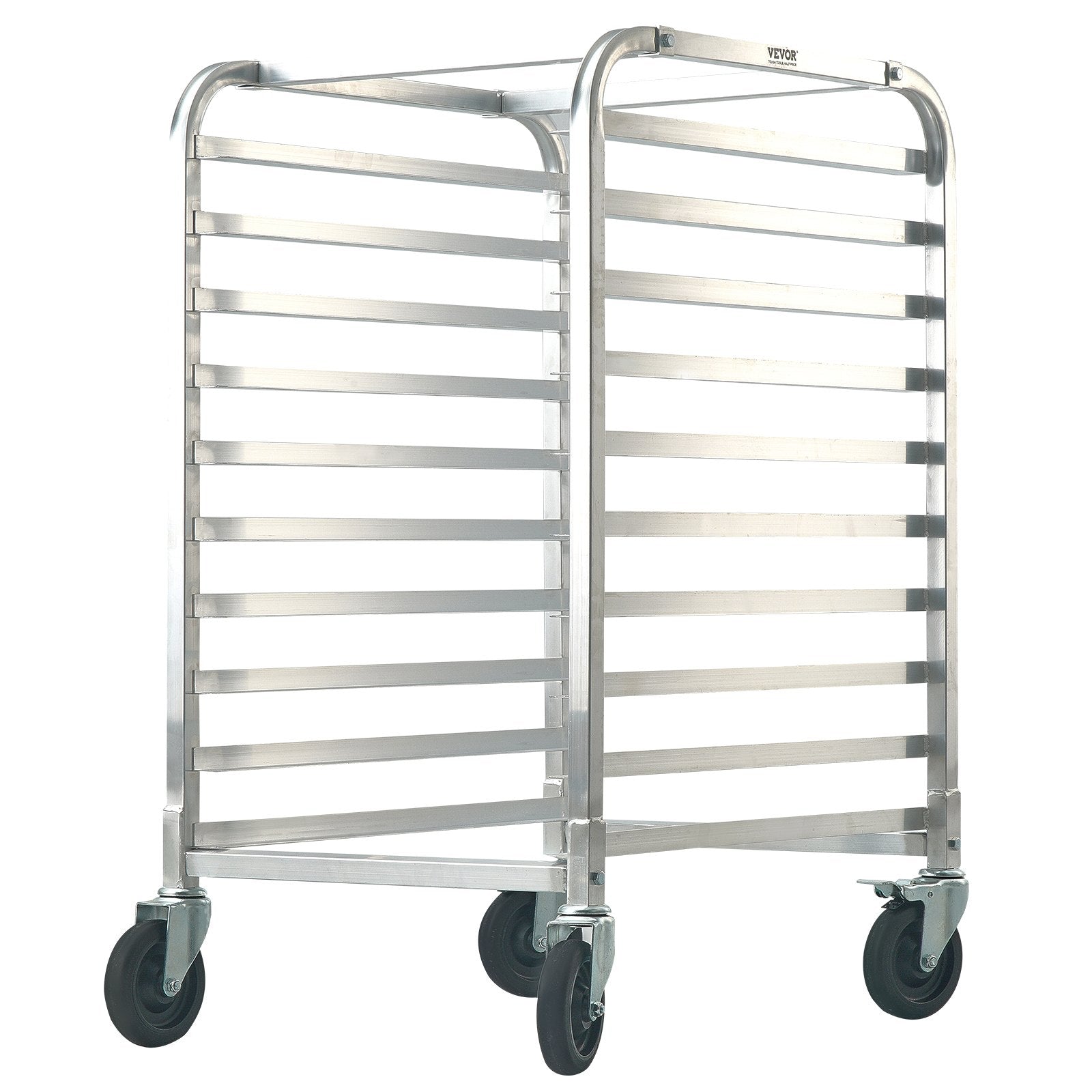 Bun Pan Rack, 10-Tier Commercial Bakery Racks with Brake Wheels, Aluminum Racking Trolley Storage for Half & V952-MBPJLZCCHC1058T4RV0