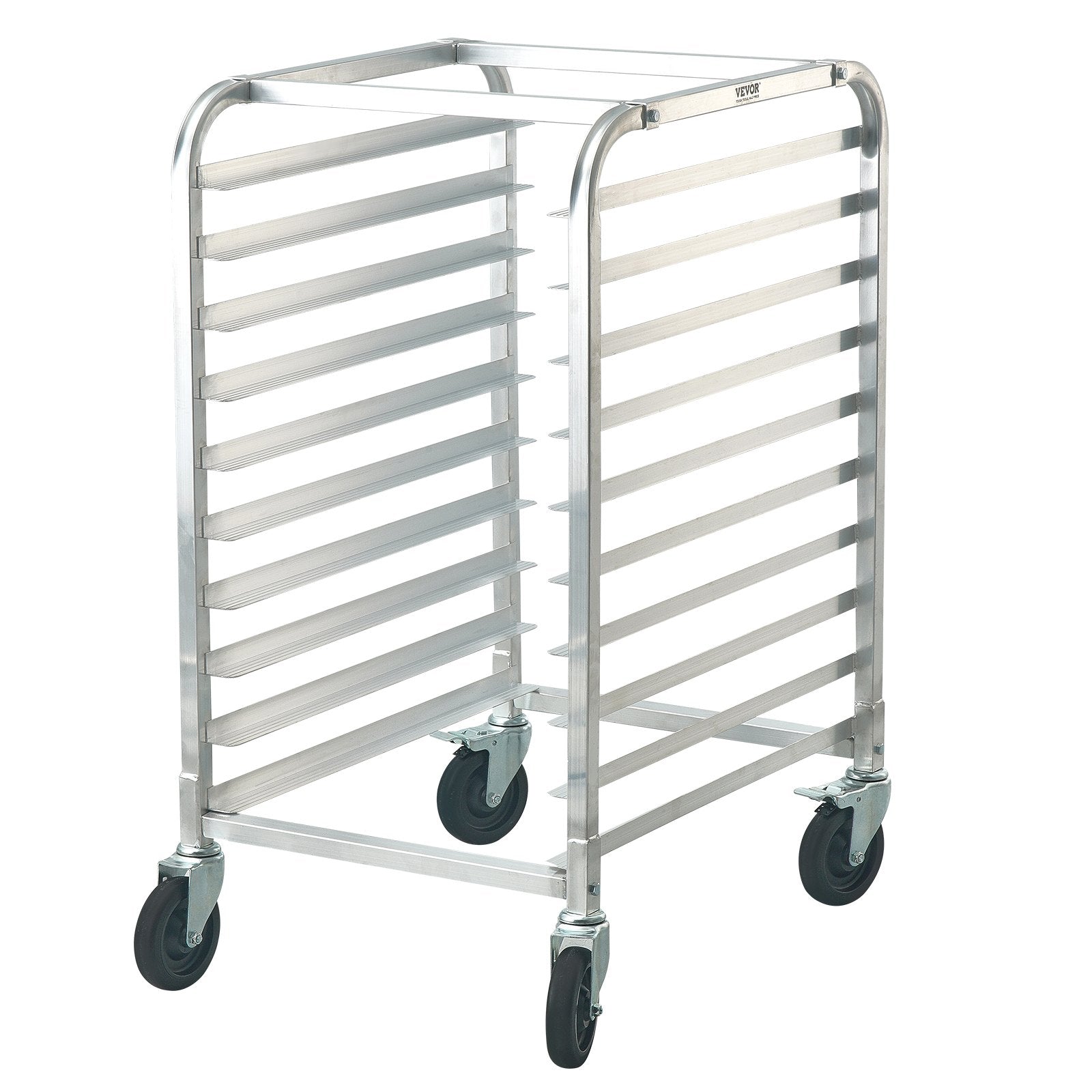Bun Pan Rack, 10-Tier Commercial Bakery Racks with Brake Wheels, Aluminum Racking Trolley Storage for Half & V952-MBPJLZCCHC1058T4RV0