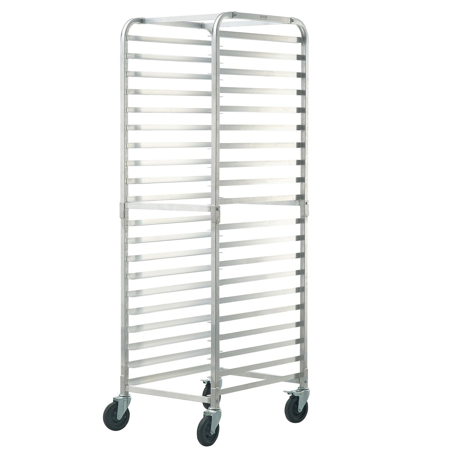 Bun Pan Rack, 20-Tier Commercial Bakery Racks with Brake Wheels, Aluminum Racking Trolley Storage for Half & V952-MBPJLZCCHC205PLL3V0