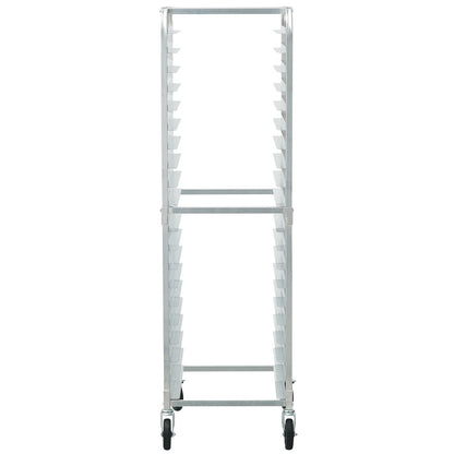 Bun Pan Rack, 20-Tier Commercial Bakery Racks with Brake Wheels, Aluminum Racking Trolley Storage for Half & V952-MBPJLZCCHC205PLL3V0