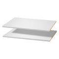 Melamine Shelves, 2 Piece, Wooden Cabinet Shelves Cut to Size for Closet System, Replacement Cabinet Shelf, V952-MCBXTDGB2PCSZH2LO001V0