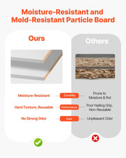 Melamine Shelves, 2 Piece, Wooden Cabinet Shelves Cut to Size for Closet System, Replacement Cabinet Shelf, V952-MCBXTDGB2PCSZH2LO001V0