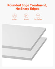 Melamine Shelves, 2 Piece, Wooden Cabinet Shelves Cut to Size for Closet System, Replacement Cabinet Shelf, V952-MCBXTDGB2PCSZH2LO001V0