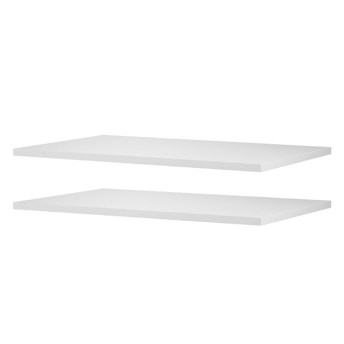 Melamine Shelves, 2 Piece, Wooden Cabinet Shelves Cut to Size for Closet System, Replacement Cabinet Shelf, V952-MCBXTDGB2PCSZH2LO001V0
