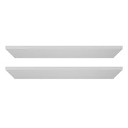 Melamine Shelves, 2 Piece, Wooden Cabinet Shelves Cut to Size for Closet System, Replacement Cabinet Shelf, V952-MCBXTDGB2PCSZH2LO001V0