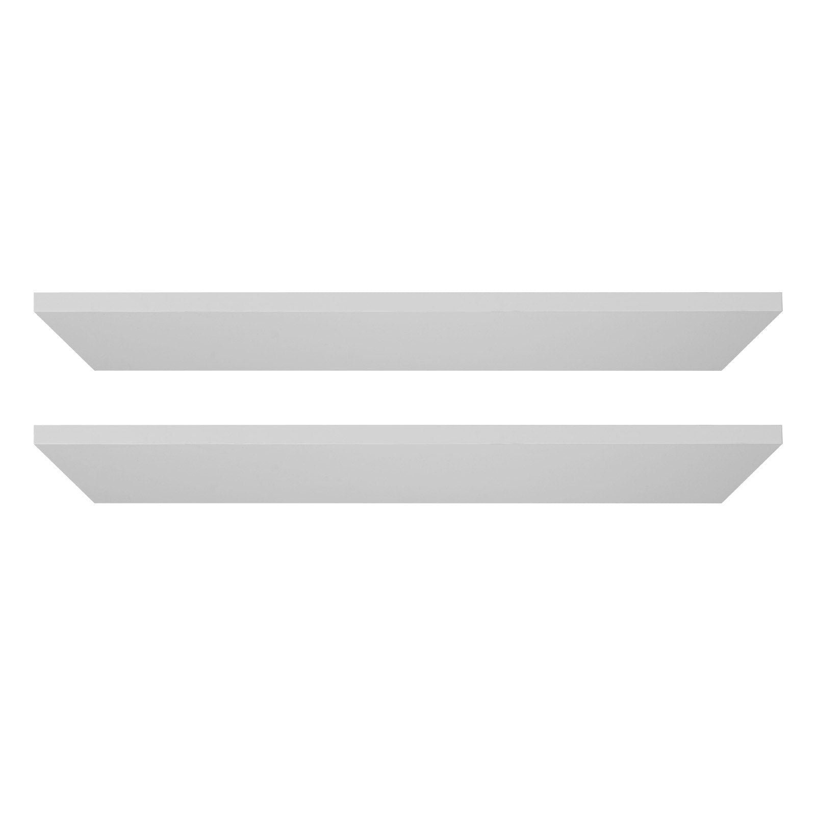 Melamine Shelves, 2 Piece, Wooden Cabinet Shelves Cut to Size for Closet System, Replacement Cabinet Shelf, V952-MCBXTDGB2PCSZH2LO001V0