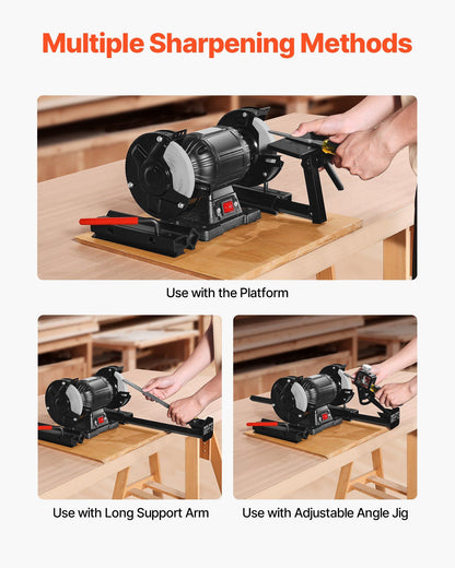 Multi-Grind Sharpening System, Vari-Grind Pro Sharpening Jig Kit for 6" & 8" Bench Grinders - with Platform, V952-MCTJJJ6JZ000MB0FT001V0