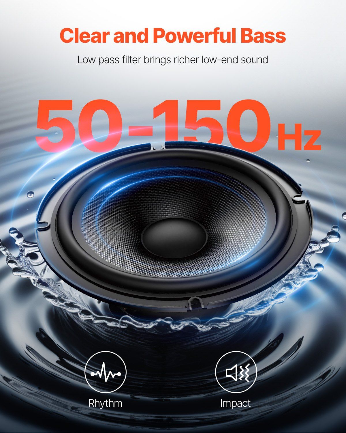 8" 400W Underseat Car Subwoofer, Slim Powered Car Subwoofers Under the Seat, Low Profile Audio Sub Built-in V952-MCXAZQCZYXDYQHTAXV9