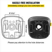 Tractor Seat High Back Mower Seat Black Vinyl Forklift Drain Hole Pair V952-MCYZH4T0DTYI2AENCV0